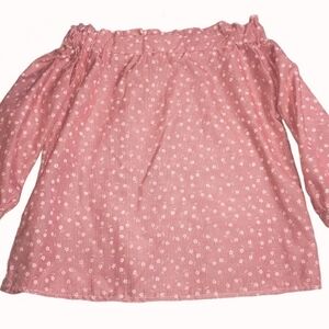 Red Checkered Off Shoulder  | Small